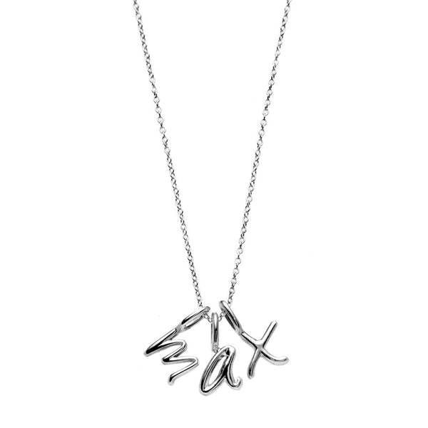 the little letter necklace in sterling silver