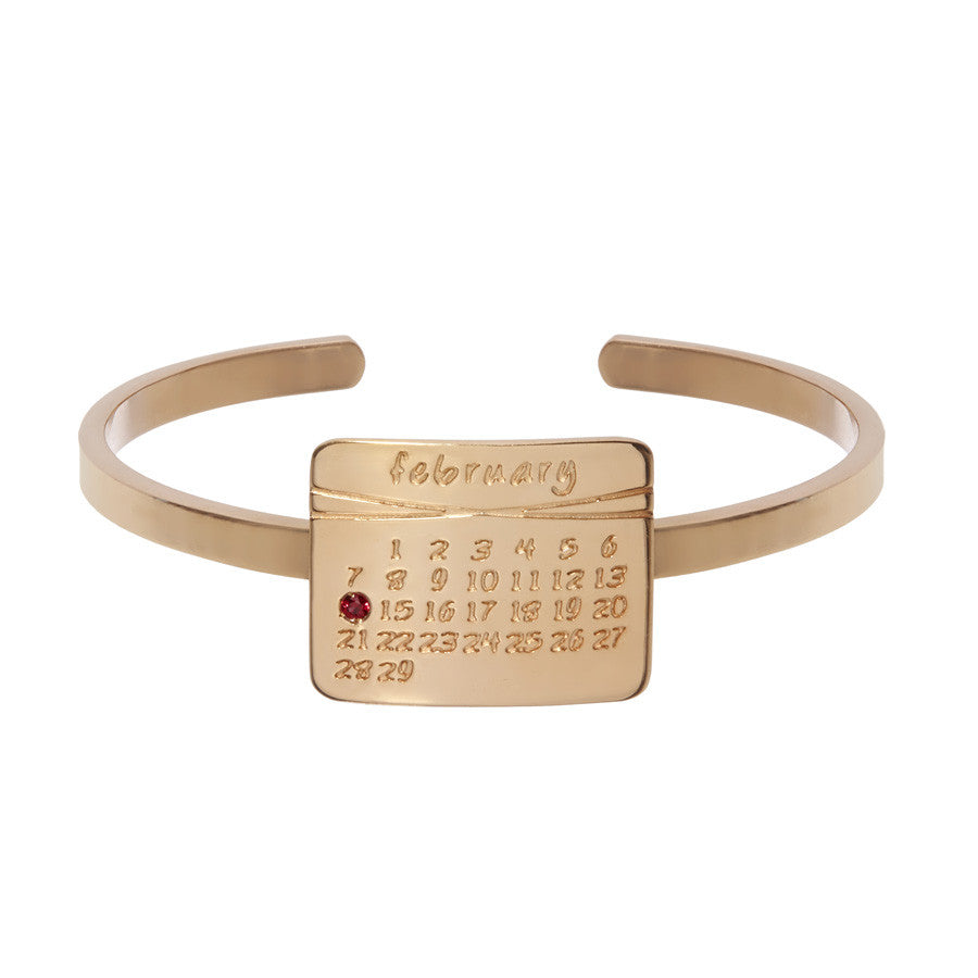 the calendar cuff bracelet<sup>®</sup> in rose gold