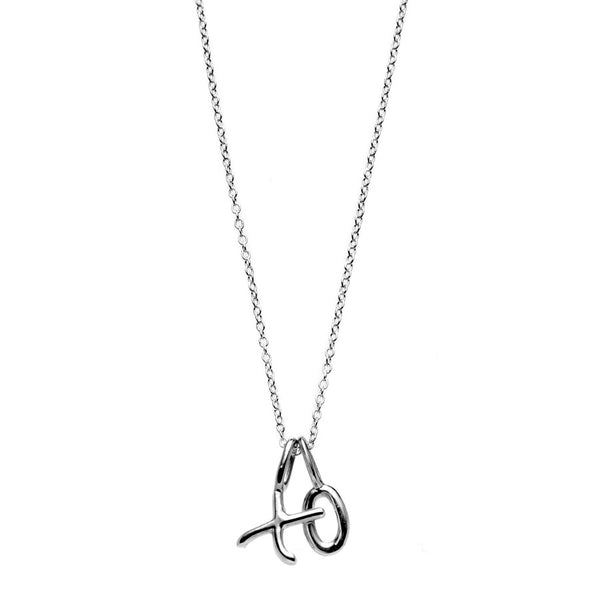 the little letter necklace in sterling silver