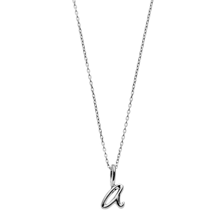 the little letter necklace in sterling silver